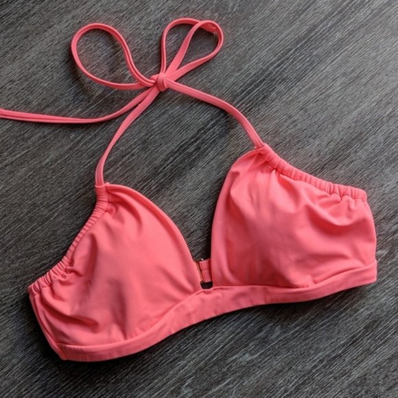 Victoria's Secret Other - Neon Pink Victoria's Secret Halter Swim Top